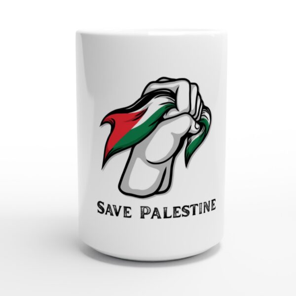 440ml keramisk kaffekrus trykt med motstandens hånd Palestine Flagg